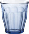 Duralex Made in France Picardie Marine Glass Tumbler, 7.75 ounce - Set of 6, Marine Blue