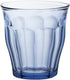 Duralex Made in France Picardie Marine Glass Tumbler, 7.75 ounce - Set of 6, Marine Blue