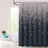 Silver Gray Bokeh Shower Curtain, Falling Snow Night Sky Stars 3D Printed Fabric Bathroom Curtain, 70 x 72 Inch