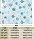 Perinsto 80"X60" Christmas Winter Snowflakes Throw Blanket Ultra Soft Warm All Season Decorative Fleece Blankets
