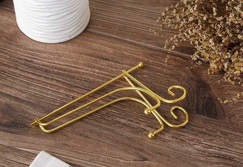 Artliving 2 Pack 4" Gold Iron Display Stand, Small Easel Plate Holder for Photos, Cards, Cookies, Decorative Plates