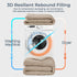 Set 7-Piece Set HEVUMYI Khaki & Linen Full Comforter - All Season Bed in a Bag Full, Ultra Soft Bedding with Comforter