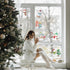 9 Sheet Christmas Window Clings Snowman Window Decals Christmas Snowflake Stickers Let it Snow Winter Window Glass Decor for Kids Christmas Holiday Party Decorations by GREHUMOR