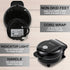 Elite Gourmet EWM013B Electric Nonstick Mini Waffle Maker, 5-Inch Cooking Surface, Black