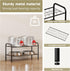 Vellzeyce Closet,Wide 2 Shoe Rack,Long Shoe Organizer for Shoe Storage for Entryway, Tier Sturdy Metal Free Standing