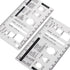 2Pcs Culinary Ruler Acrylic Mini Cutting Reference Template, Essential Kitchen Tool for Cooking Measurement