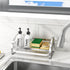 Sink Caddy, Sponge Holder for Kitchen Sink, 304 Stainless Steel Organizer with Removable Drain Tray
