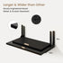 12 Inch Set 2, 16W 12D Fun Memories Floating Shelves for Wall, Deep Floating Shelves of Wall Mounted Shelf with Metal