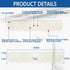 Kitchen Sink Splash Guard Gen2-30" x 6'' Silicone Sink Mat Splash Guard fit for Countertop, Bathroom,Farmhouse,RV by EBIGIC (White)