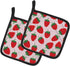 Caroline's Treasures BB5146PTHD Strawberries on Pink Pot Holders, Kitchen Heat Resistant Sets