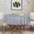 sancua 100% Waterproof Round PVC Tablecloth - 60 Inch Oil Proof Vinyl Table Cover for Dining Tables