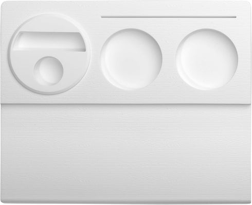 Normcore Corner Tamping Station V3 - Espresso White Silicone Coffee Tamper Mat Holder Pad for Baristas, Food Grade