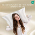 ZIMASILK 100% Pure Mulberry Silk Pillowcase, Queen 20''x30'', White, 600 Thread Count, Hidden Zipper