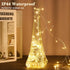 2 Pack 10 120 8 Firecracker Fairy String Lights FT LEDs, Warm White Battery Operated Twinkle Cluster Lights with Romte