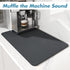 AMOAMI Coffee Mat, Rubber Backed Absorbent Dish Drying Mat for Kitchen Counter, Coffee Bar Accessories
