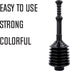 JS Jackson Supplies Professional Bellows Accordion Toilet Plunger, High Pressure Thrust for Heavy Duty Clogs