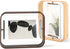 Umbra Bellwood Desk Frame, Rotating Floating Picture Frame, Horizontal or Vertical, 4x6in, Natural Finish