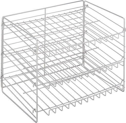 Iron Wire Stackable Chrome Can Rack Organizer