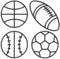 Funrous 4 Packs Sports Room Wall Decor for Boys Metal Modern Soccer