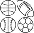 Funrous 4 Packs Sports Room Wall Decor for Boys Metal Modern Soccer