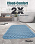 ShineHub 28 16 Inch 166 TPE Non-Slip Bathtub Mat, x Shower Mat with Suction Cups & Massage Nodes, Quick-Draining Bath
