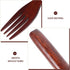 EXCEART 2 Pcs Wooden Forks: Japanese Wood Dinner Forks, Handmade Kitchen Utensil for Cooking, Stirring, Eating