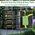 4 24" Layer Herb Drying Rack Hanging with Garden Pruning Shears, Large Zipper, Hook & Notepad, Foldable Drying Rack