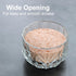 Iyulania 9 oz Glass Salt Box with Lid, Decorative Storage Container for Pepper, Kosher Salt, Sugar, Spices and Candies