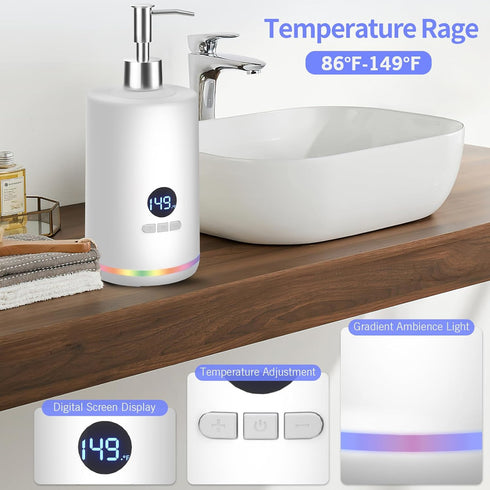 Set, Oil Warmer for Massage, Yofuly Heated Body Lotion Dispenser Device with Gua Sha Roller Electric Massage Oil Gel