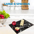 Glass Cutting Board, 16 x 12 inch Set of 1 - Tempered Glass, Decorative Square Marble Chopping Board