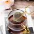 40 Yinder Pcs Loose Leaf Tea Infuser Stainless Steel Mesh Snap Tea Ball Strainers with Handle Metal (Gold)