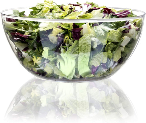 Youngever 4 Pack 115OZ Large Clear Plastic Mixing and Serving Bowls, Popcorn, Salad, Chip and Dip