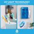 5 Pursonic UV Toothbrush Sanitizer Holder Wall Mounted - Slots Toothbrush Holders for Bathrooms with Toothpaste Holder