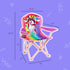 2 5 Toy To Enjoy Outdoor Unicorn Kids Camping Chair - Foldable Childrens Chair for Camping, Tailgates, Beach, Fishing