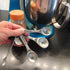 Amazing Woman Measuring Spoon Set, Decorative Kitchen Accessories, 4 Spoons, Engraved Pewter and Silver Enamel