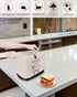Toaster Dust Cover with Pockets, Farm House Alpaca American Rustic Style, Soft Washable 2 Slice Cover for Fingerprint