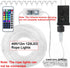 OMIKA 120 LED Rope Lights Plug in, 40ft Waterproof Outdoor String Light with Remote Timer for Party Decor
