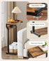 27" TBZ27UBF CHOEZON Narrow Side Table with Charging Station, Skinny End Table for Small Spaces, Couch Table