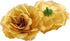 50 Pack Gold Roses Artificial Flowers, 3 Inch Stemless Fake Silk Roses for Wedding Decorations, Faux Bouquets