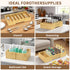Countertop 3 Retro Shaw Large Expandable Kitchen Lids Organizer for Cabinet, Covers, Pantry, Drawer & Storage