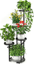 TOSKING 5-Tier Tall Plant Stand Indoor & Outdoor, Anti-Tip Round Base for