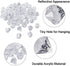 Super Z Outlet Acrylic Clear Ice Rock Diamond Crystals, 60 Pieces for Table Scatters, Vase Fillers, and Decorations