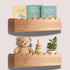 Scalloped Shelves - Set of 2 Pre-Assembled 15.6inch Floating Nursery Book Shelves,