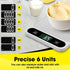 Food Scale White, 22lb/10kg Digital Kitchen Scale for Baking, Cooking, Weight Loss