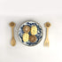Set of 2 Doggy Paw Themed Bamboo Spoon and Fork Set for Kids | Appetizer Fruit Dessert Ice Cream