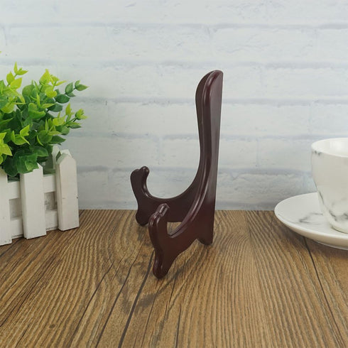 Artliving 6 Inch Wood-Like Easels Plate Stand Holder, Set of 2