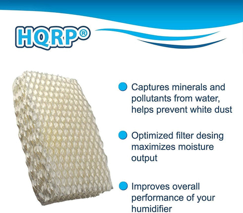 HQRP 2-Pack Humidifier Wick Filter for ProCare PCCM-832N, PCCM-840 Cool Mist Humidifier, Replacement