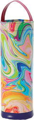 Enesco Izzy and Oliver EttaVee In the Groove Marbled Insulated Wine Carrier Bag, 14 Inch, Multicolor