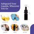 Infinity Jars Glass Dropper Bottle - 30ML Ultraviolet Black Glass Tincture Bottle with Eye Droppers, 3 Pack