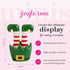 nora fleming Hand-Painted Jingle Toes (Elf Feet) Ceramic Christmas Decor, Winter Minis